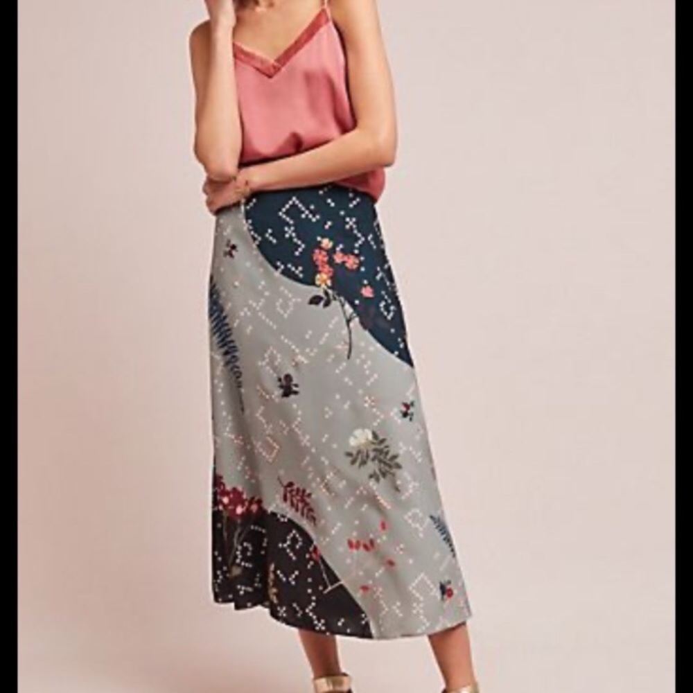 Anthropologie Sahil Kochhar Koyal Midi Skirt